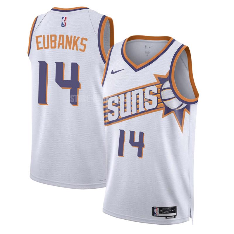 2023-24 phoenix suns drew eubanks 14 white association edition men's replica jersey