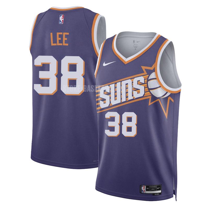 2023-24 phoenix suns saben lee 38 purple icon edition men's replica jersey
