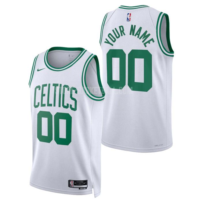 2023 boston celtics custom white association edition men's replica jersey