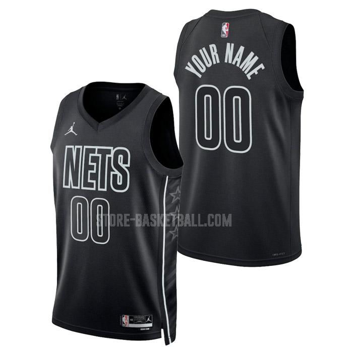 2023 brooklyn nets custom black statement edition men's replica jersey