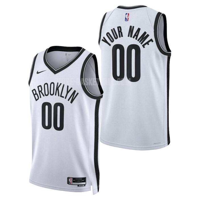 2023 brooklyn nets custom white association edition men's replica jersey