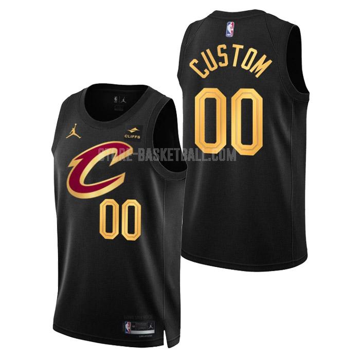 2023 cleveland cavaliers custom black statement edition men's replica jersey
