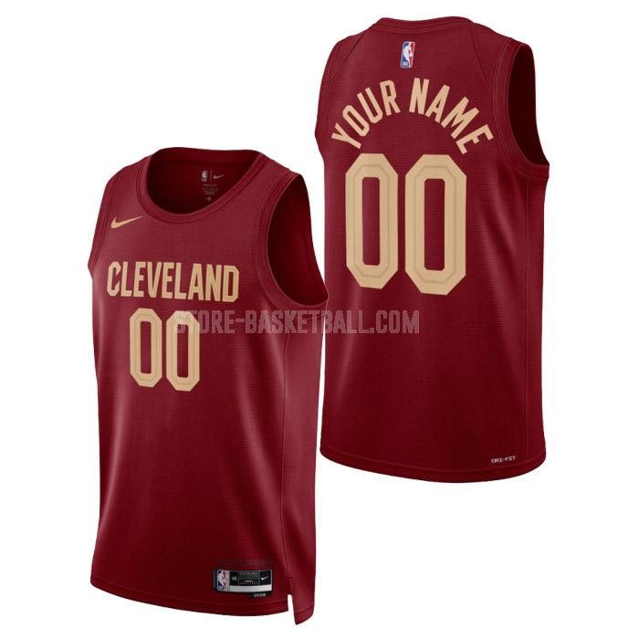2023 cleveland cavaliers custom red icon edition men's replica jersey