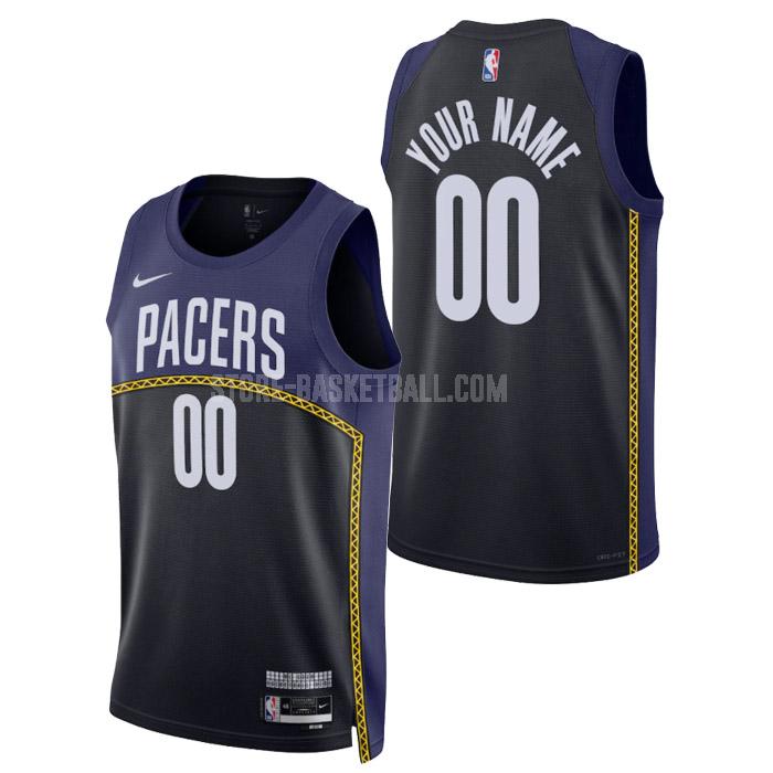 2023 indiana pacers custom black city edition men's replica jersey