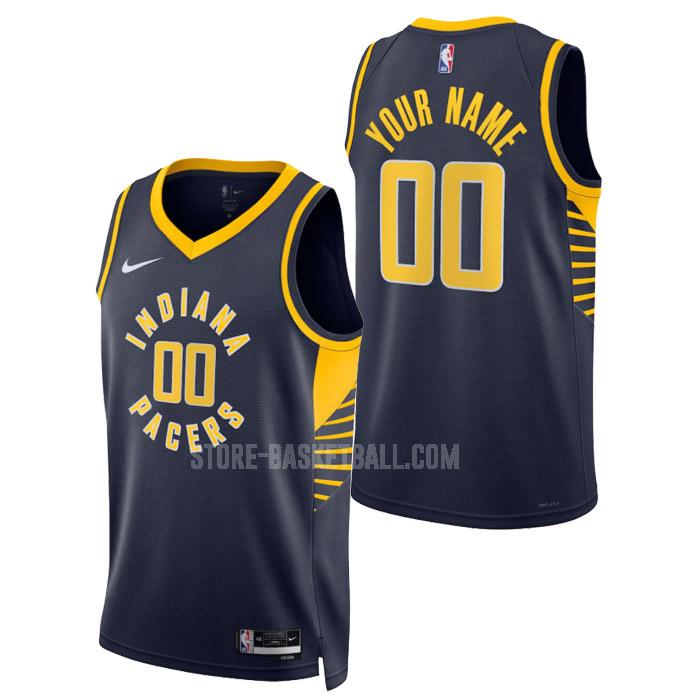 2023 indiana pacers custom navy icon edition men's replica jersey
