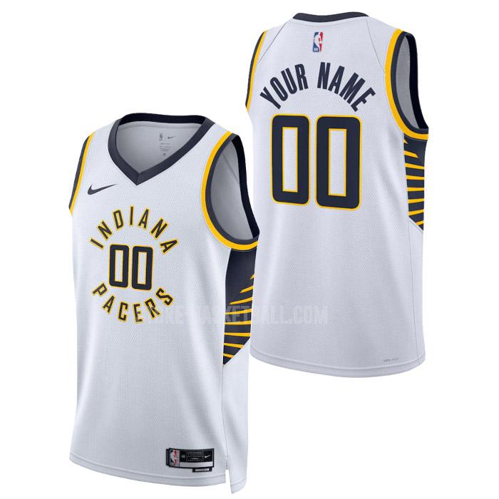 2023 indiana pacers custom white association edition men's replica jersey