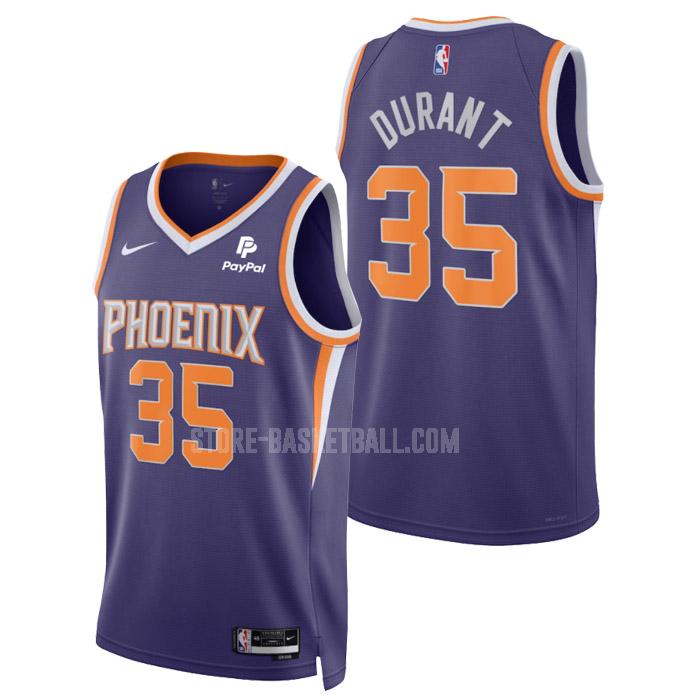 2023 phoenix suns kevin durant 35 purple icon edition men's replica jersey