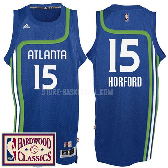 atlanta hawks al horford 15 blue hardwood classics men's replica jersey
