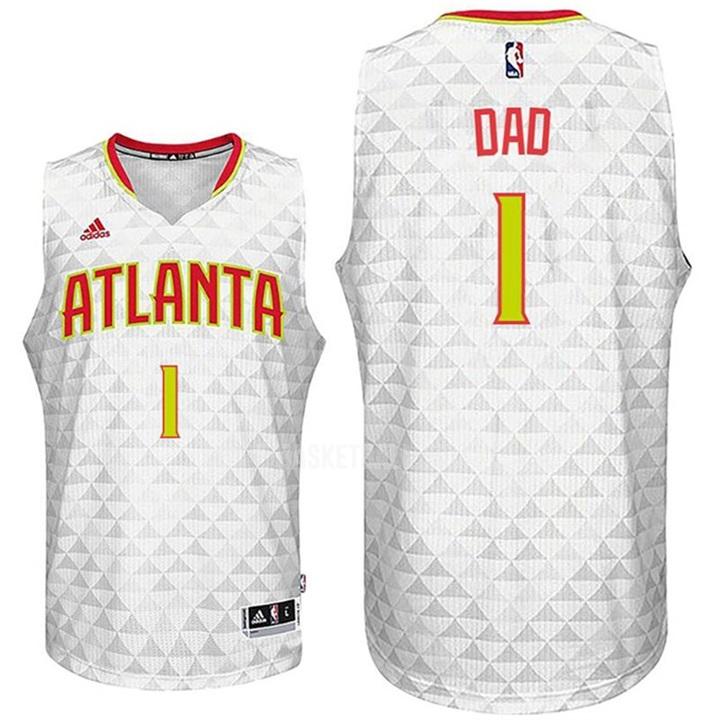 atlanta hawks dad 1 white fathers day men's replica jersey