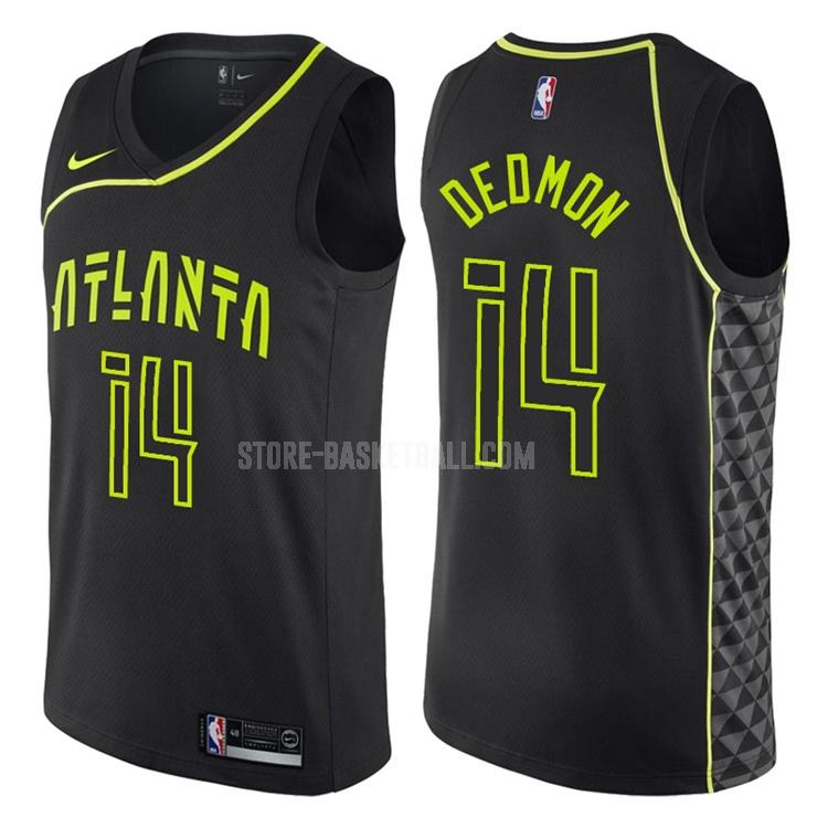 atlanta hawks dewayne dedmon 14 black city edition men's replica jersey