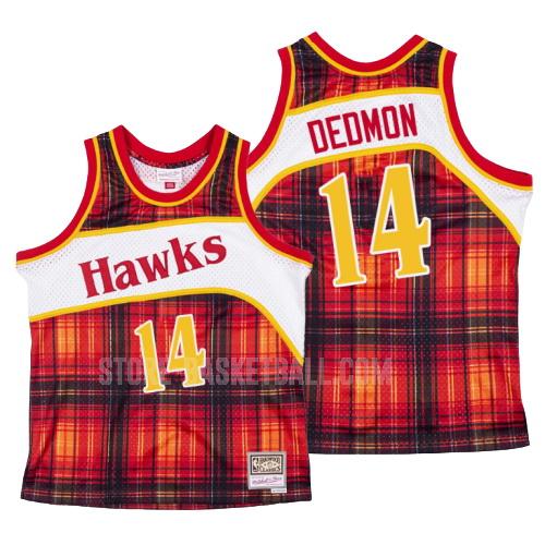 atlanta hawks dewayne dedmon 14 red hardwood classics men's replica jersey