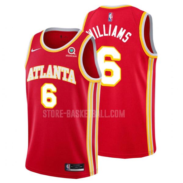atlanta hawks lou williams 6 red icon edition men's replica jersey