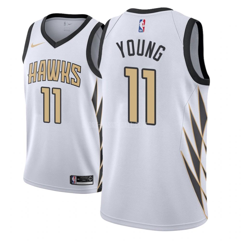 atlanta hawks trae young 11 white city edition youth replica jersey