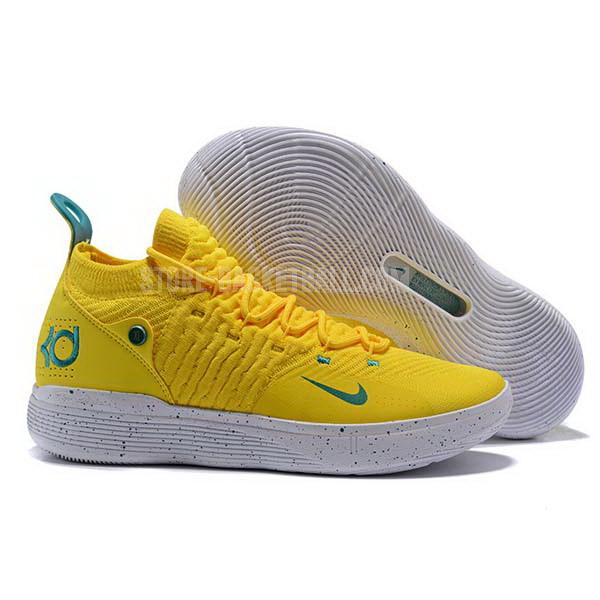 bkt1027 yellow kevin durant kd 11 men's nike basketball shoes