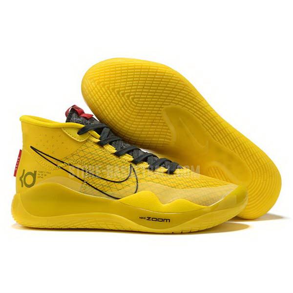 bkt1068 yellow kevin durant kd 12 men's nike basketball shoes