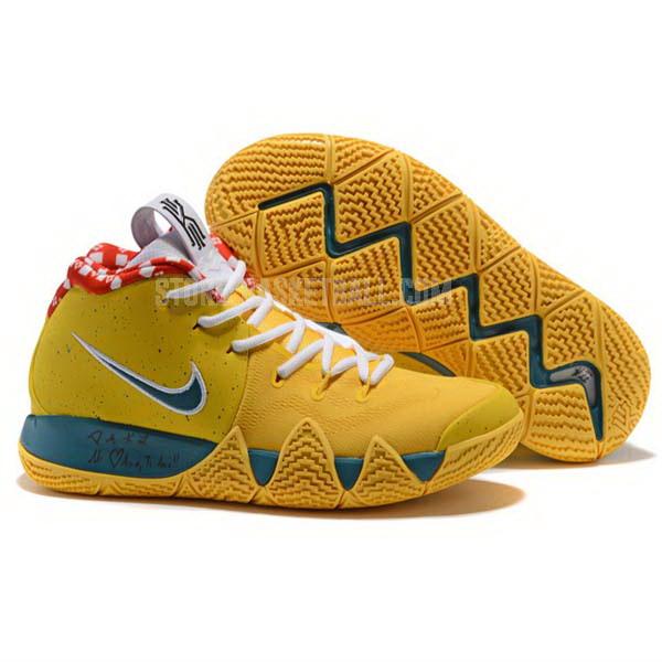 bkt1202 yellow kyrie 4 iv men's nike basketball shoes