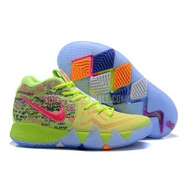 bkt1360 yellow kyrie 4 iv men's nike basketball shoes