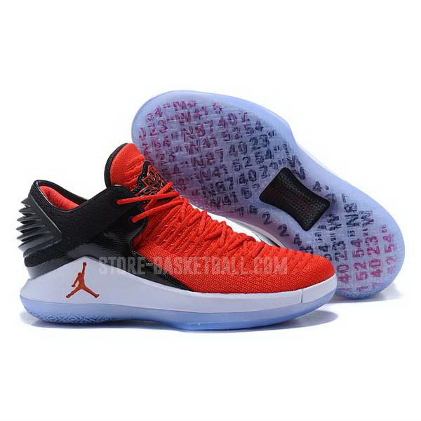 bkt145 red xxxii 32 low men's air jordan basketball shoes