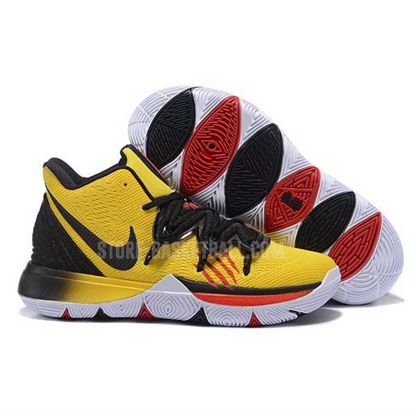 bkt1463 yellow kyrie 5 men's nike basketball shoes