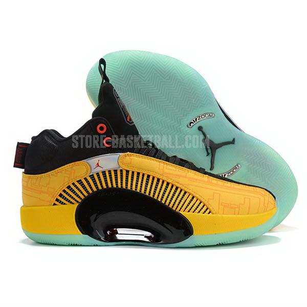 bkt157 yellow xxxv 35 men's air jordan basketball shoes
