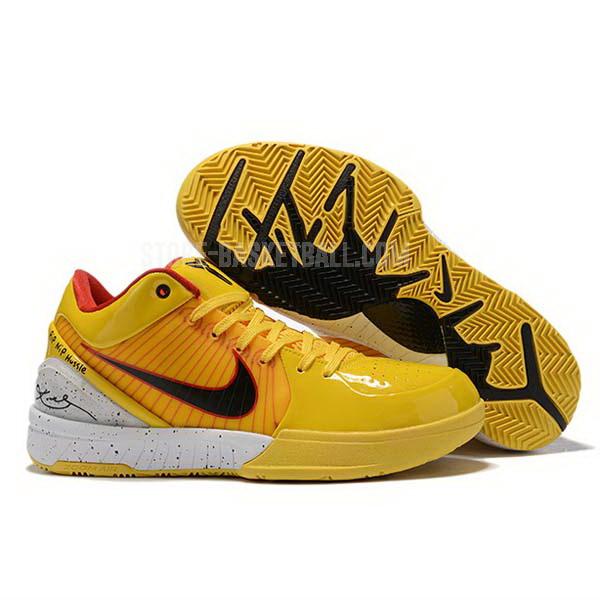 bkt1584 yellow zoom kobe 4 iv men's nike basketball shoes