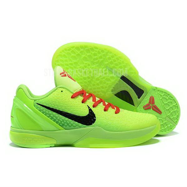 bkt1649 green zoom kobe vi 6 men's nike basketball shoes