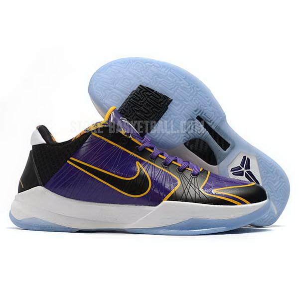 bkt1716 purple zoom kobe v 5 men's nike basketball shoes