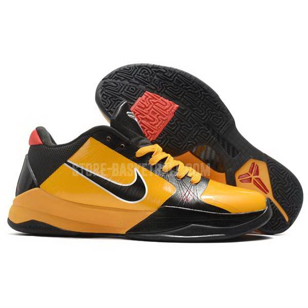 bkt1721 yellow zoom kobe v 5 men's nike basketball shoes