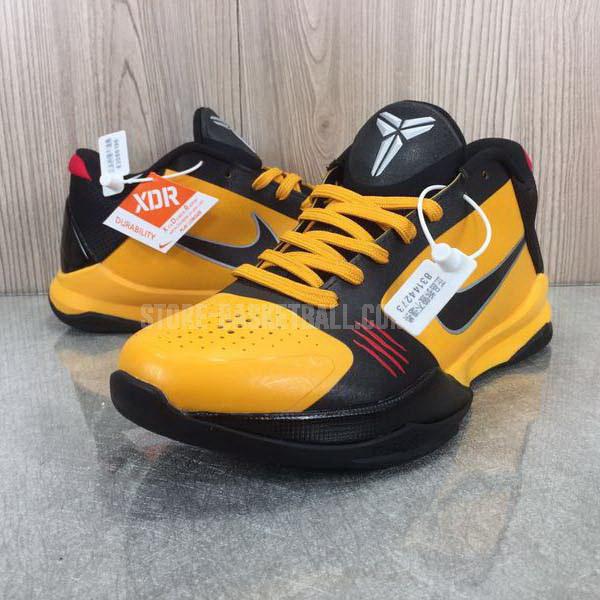 bkt1730 yellow zoom kobe v 5 men's nike basketball shoes