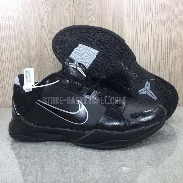 bkt1733 black zoom kobe v 5 men's nike basketball shoes