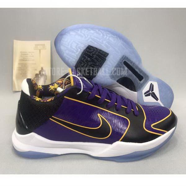 bkt1735 purple zoom kobe v 5 men's nike basketball shoes