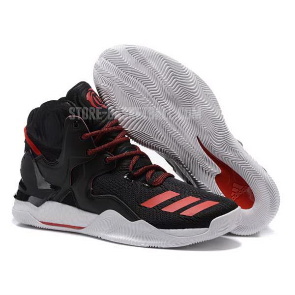 bkt1772 black d rose 7 men's adidas basketball shoes