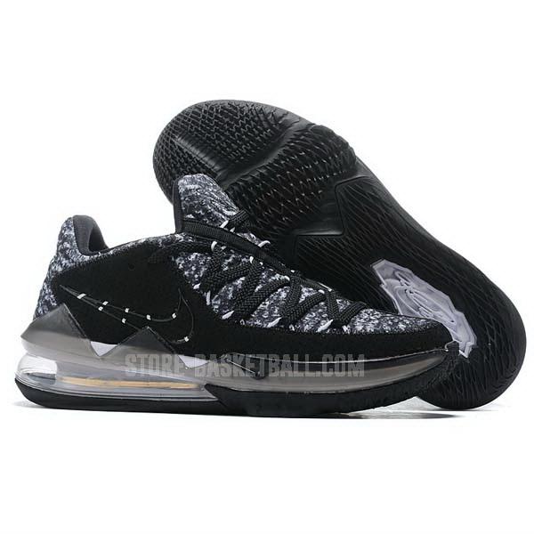 bkt1840 black lebron 17 low men's nike basketball shoes