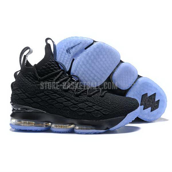bkt1868 black lebron 15 men's nike basketball shoes