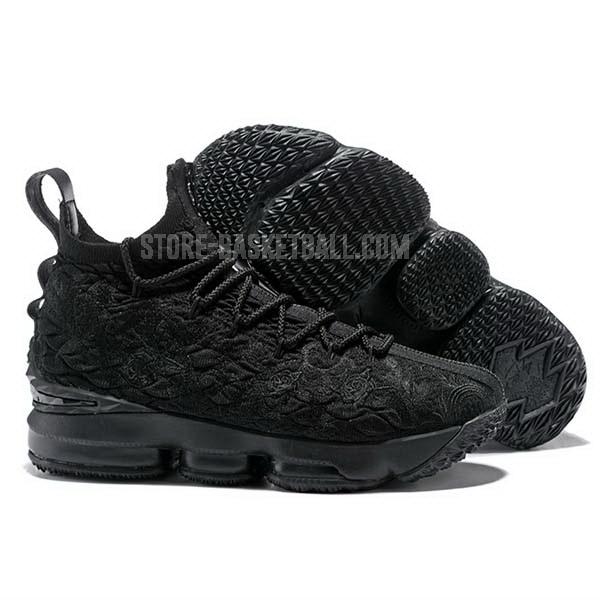 bkt1873 black lebron 15 men's nike basketball shoes