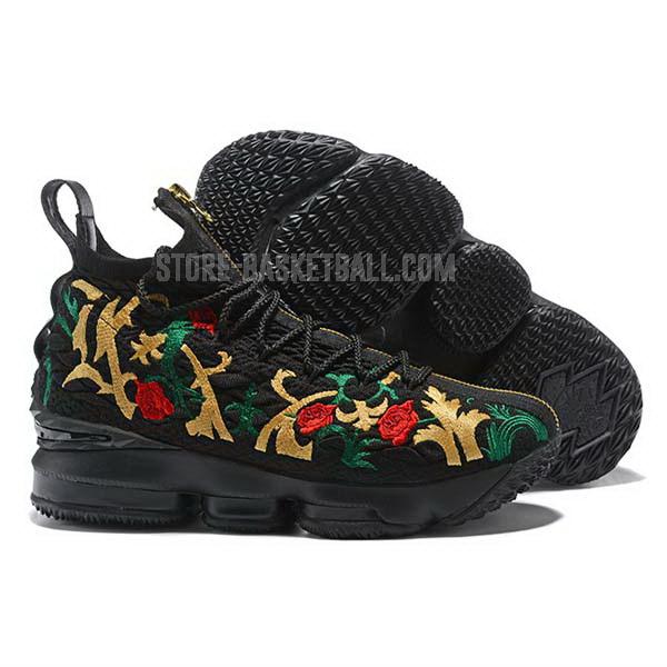 bkt1874 black lebron 15 men's nike basketball shoes