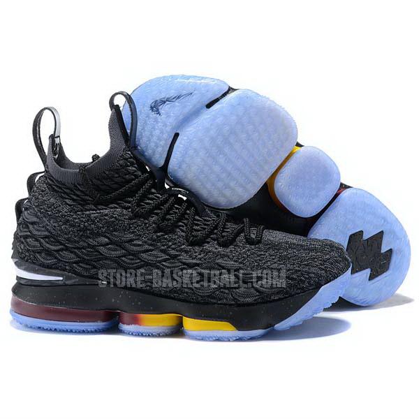 bkt1875 black lebron 15 men's nike basketball shoes