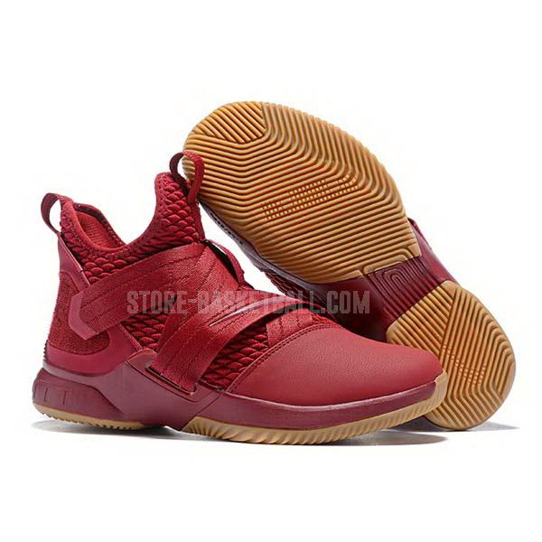 bkt1887 red lebron soldier 12 men's nike basketball shoes