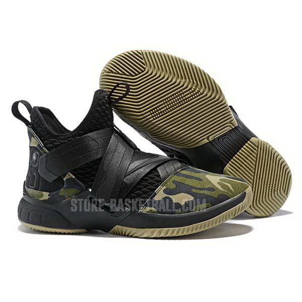 bkt1888 green lebron soldier 12 men's nike basketball shoes