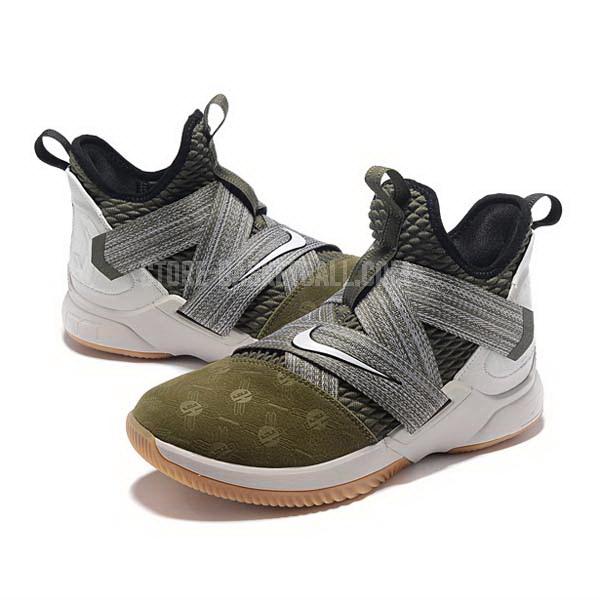 bkt1889 green lebron soldier 12 men's nike basketball shoes