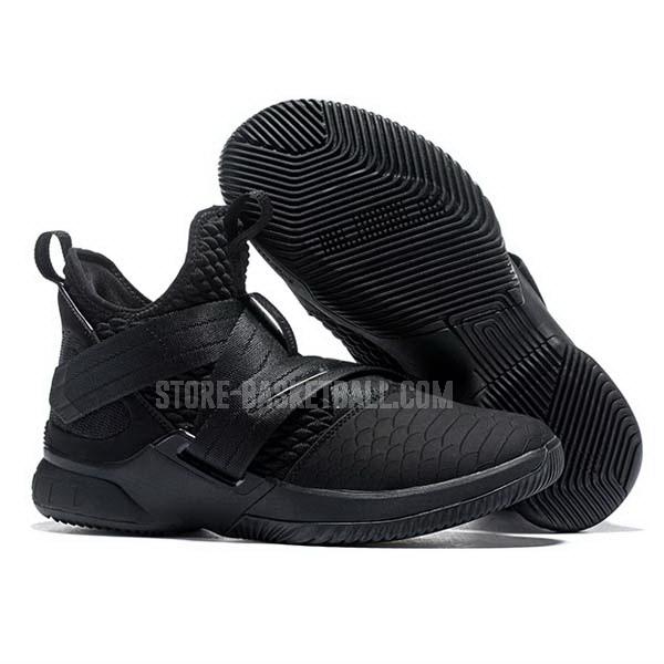 bkt1899 black lebron soldier 12 men's nike basketball shoes