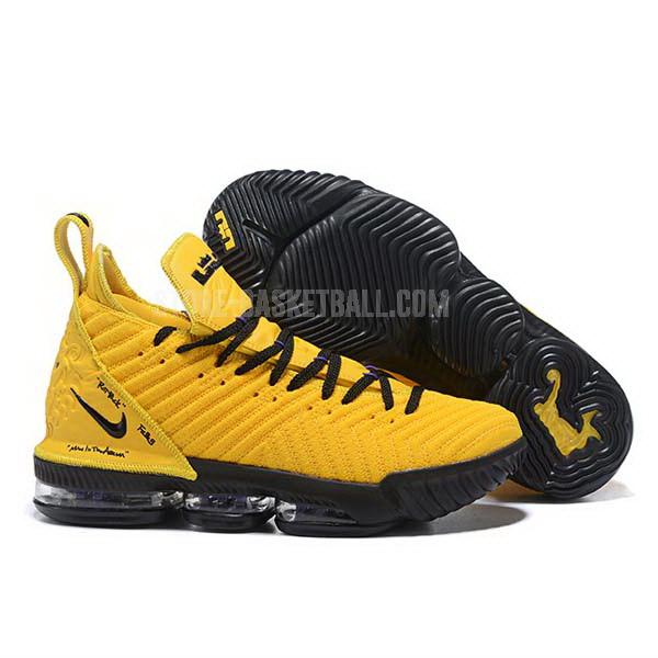 bkt2067 yellow lebron 16 men's nike basketball shoes