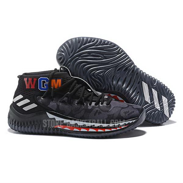 bkt2225 black dame 4 men's adidas basketball shoes