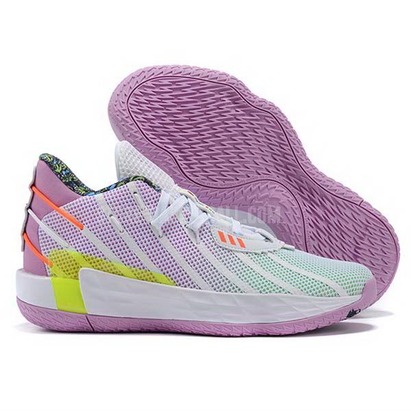 bkt2239 pink dame 7 men's adidas basketball shoes