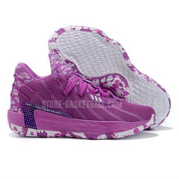 bkt2242 purple dame 7 men's adidas basketball shoes