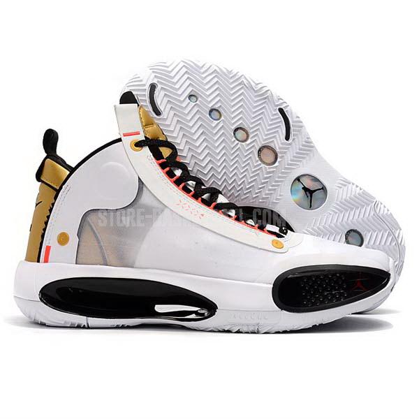 bkt288 white xxxiv 34 men's air jordan basketball shoes