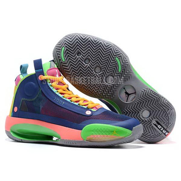 bkt297 blue xxxiv 34 men's air jordan basketball shoes