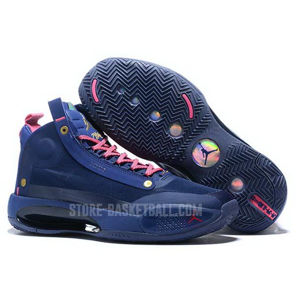 bkt298 blue xxxiv 34 men's air jordan basketball shoes