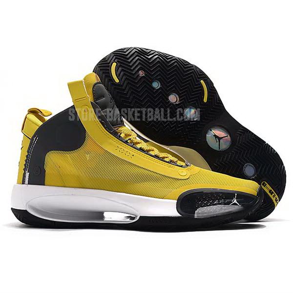bkt304 yellow xxxiv 34 men's air jordan basketball shoes