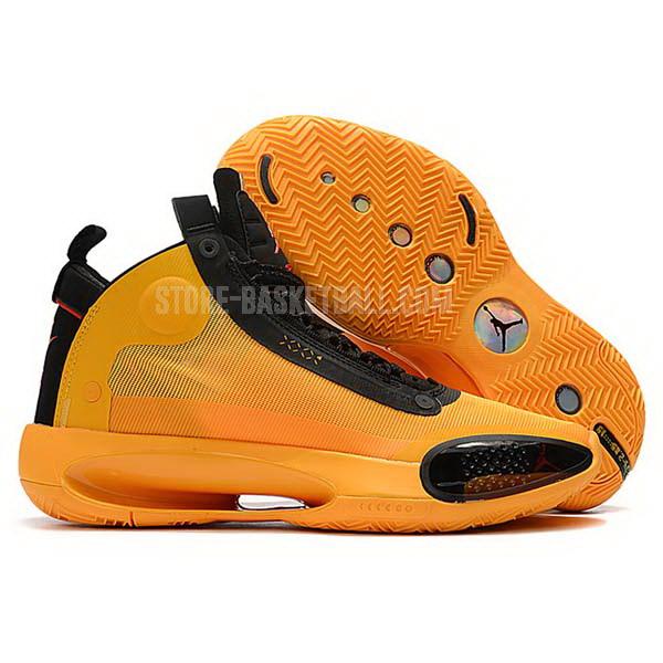 bkt305 yellow xxxiv 34 men's air jordan basketball shoes